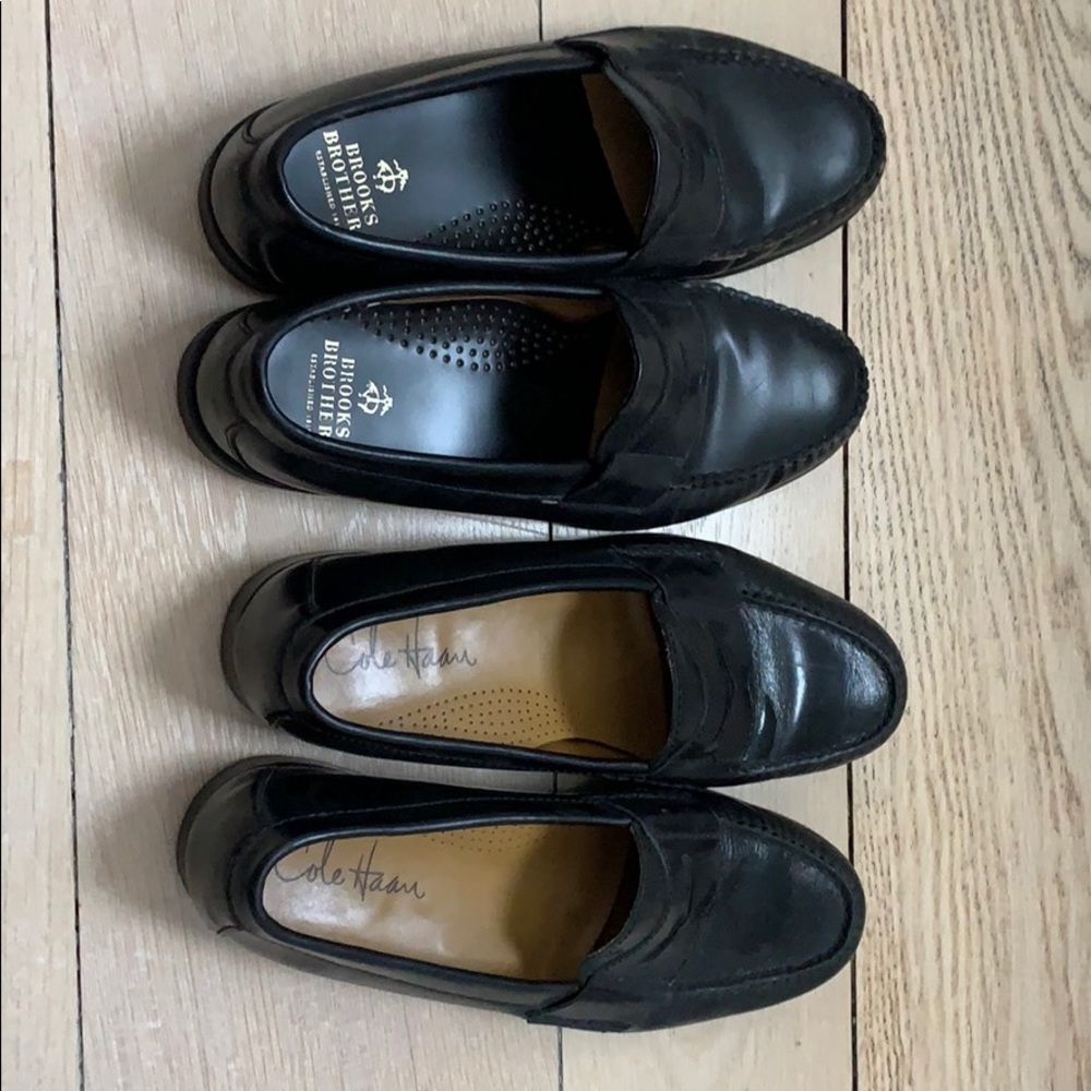 Brooks Brothers and Cole Haan men’s penny loafers